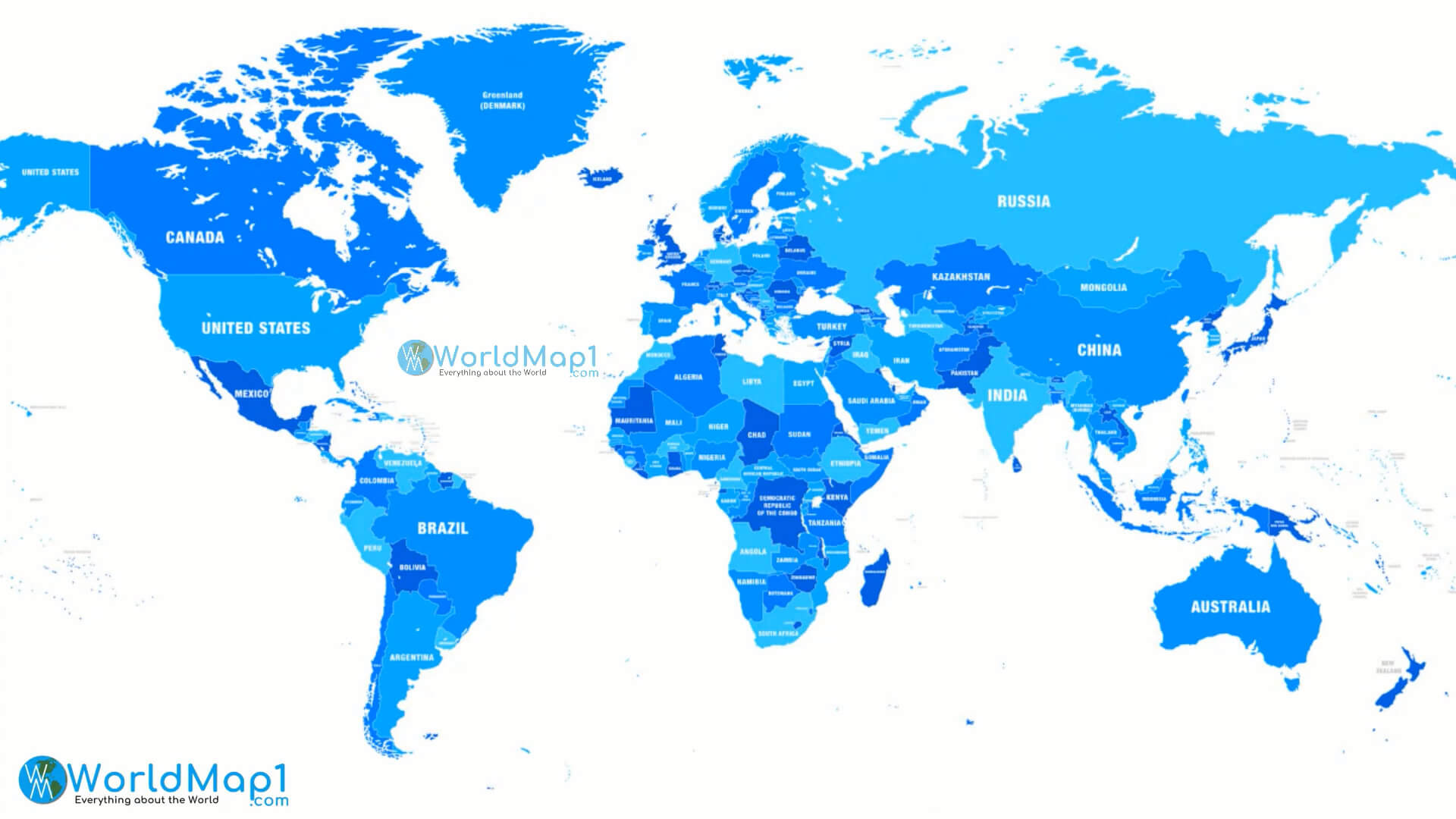 North America and World International Borders Map